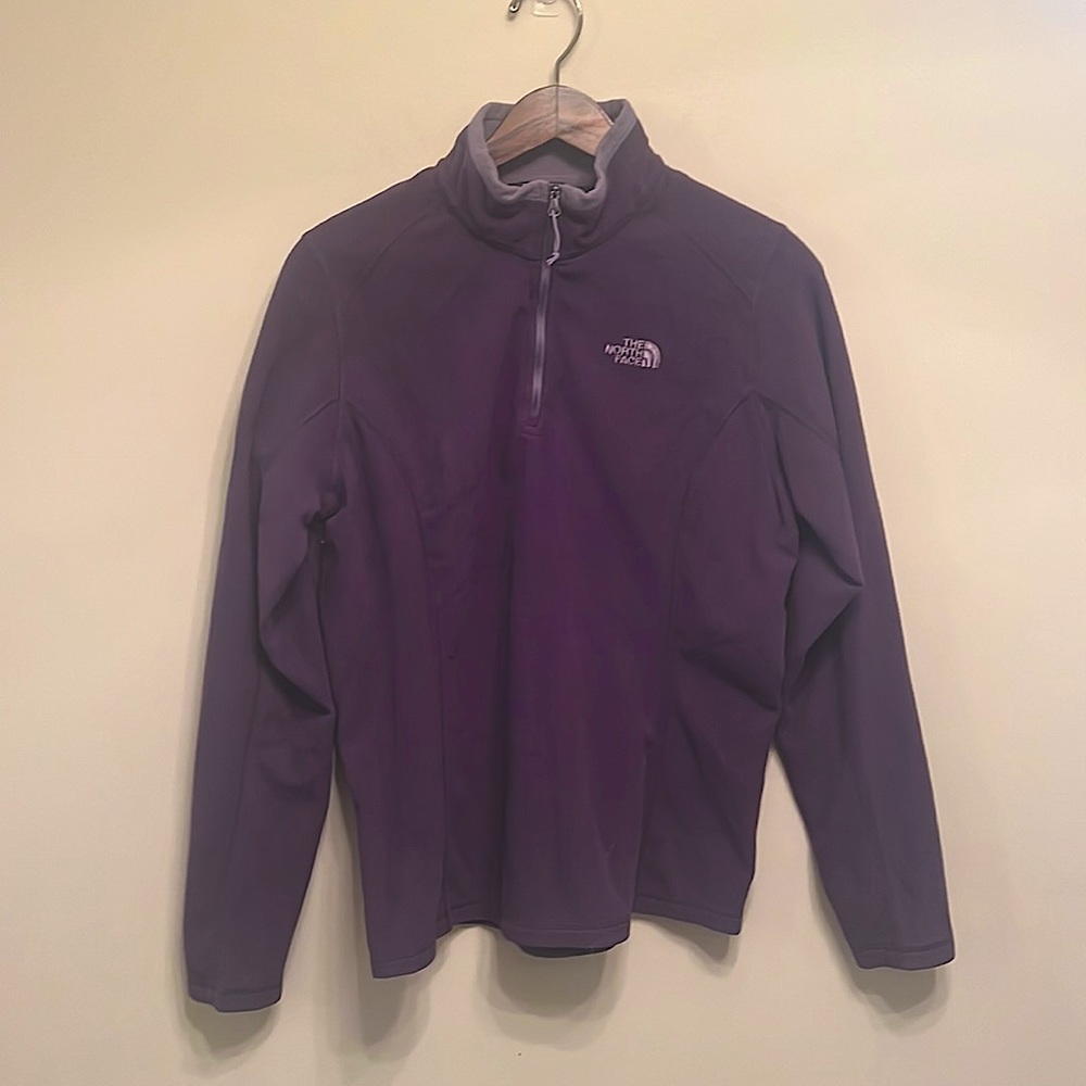 Women’s The North Face quarter zip fleece pullover sweater large